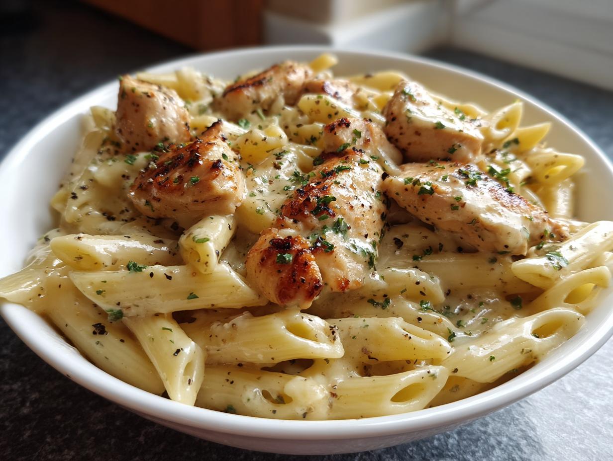 Creamy Garlic Parmesan Chicken Pasta (Easy 30-Minute Dinner!)