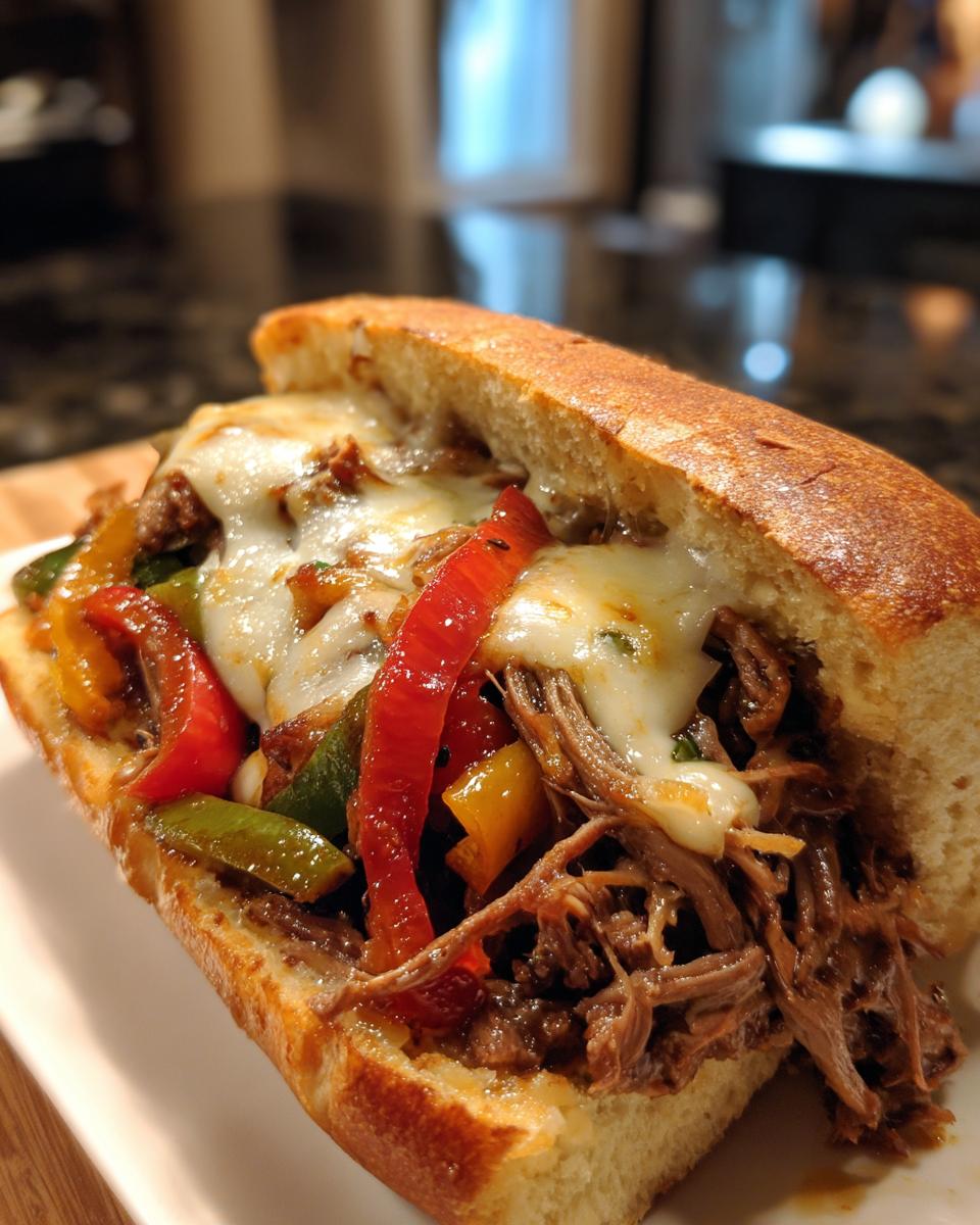 Crockpot Italian Beef Sandwiches - detail 1