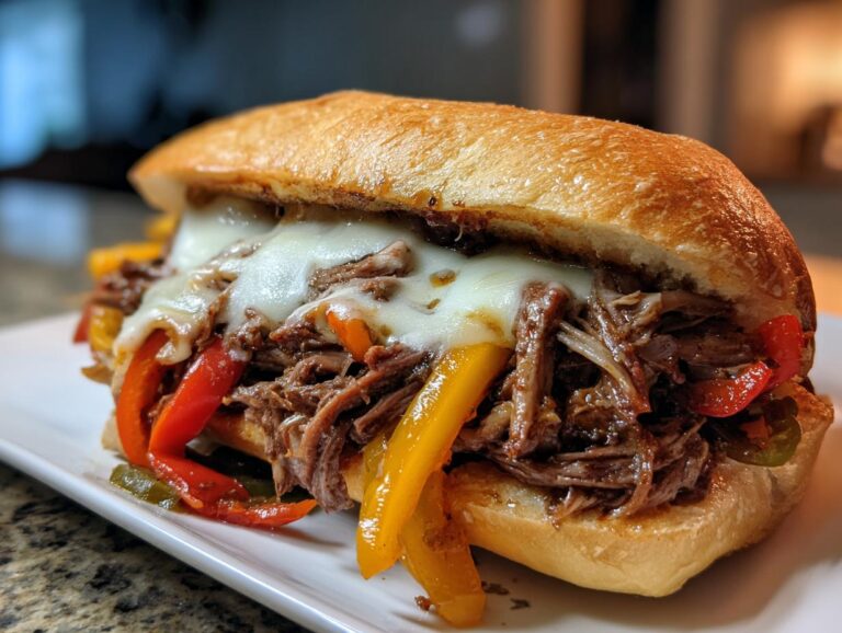 Crockpot Italian Beef Sandwiches