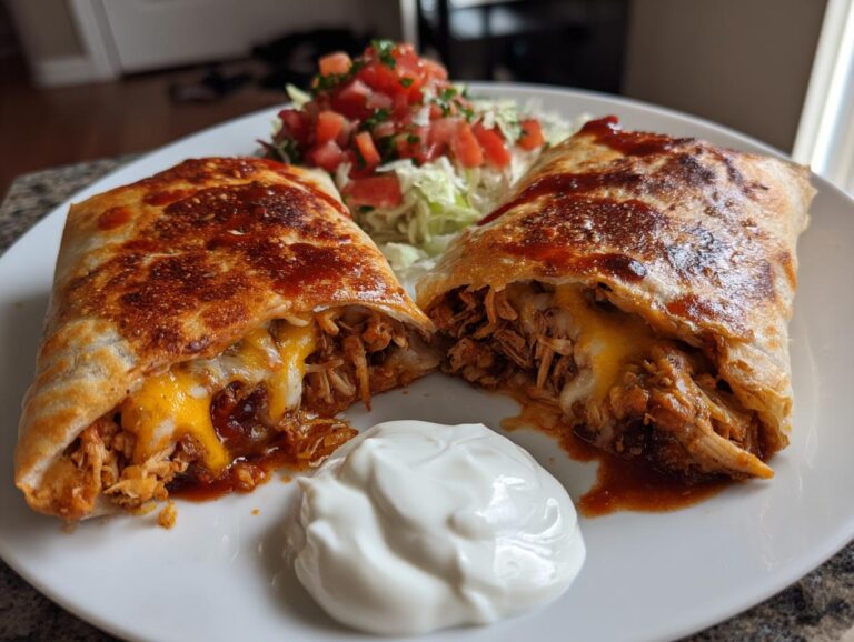 Delicious Chicken Chimichangas