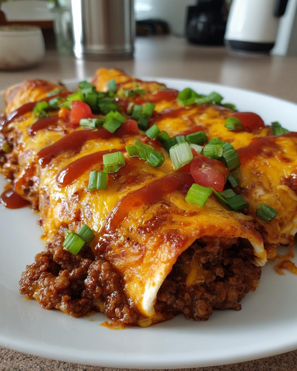 Easy Ground Beef Enchiladas - detail 1