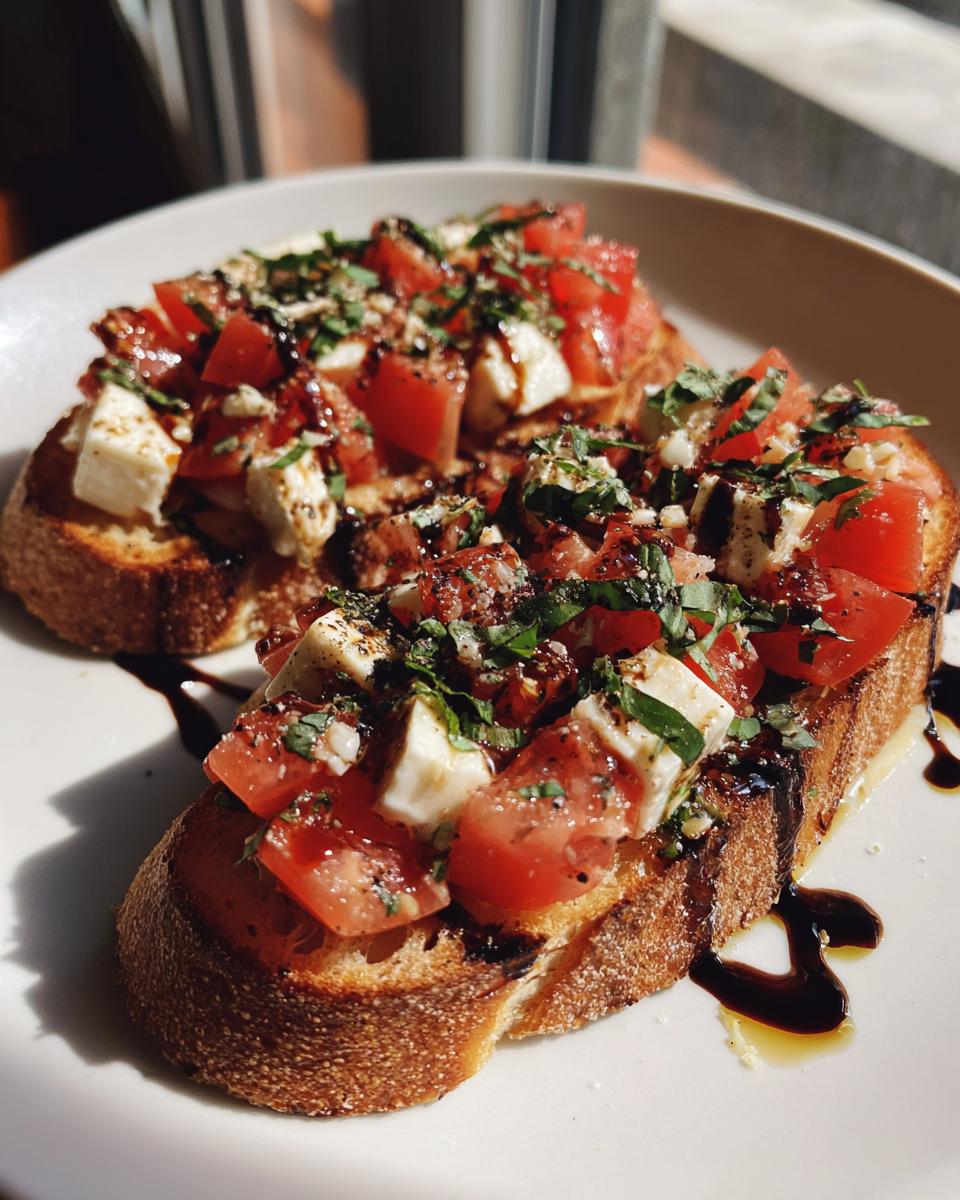 Easy Italian Bruschetta with Mozzarella - detail 3