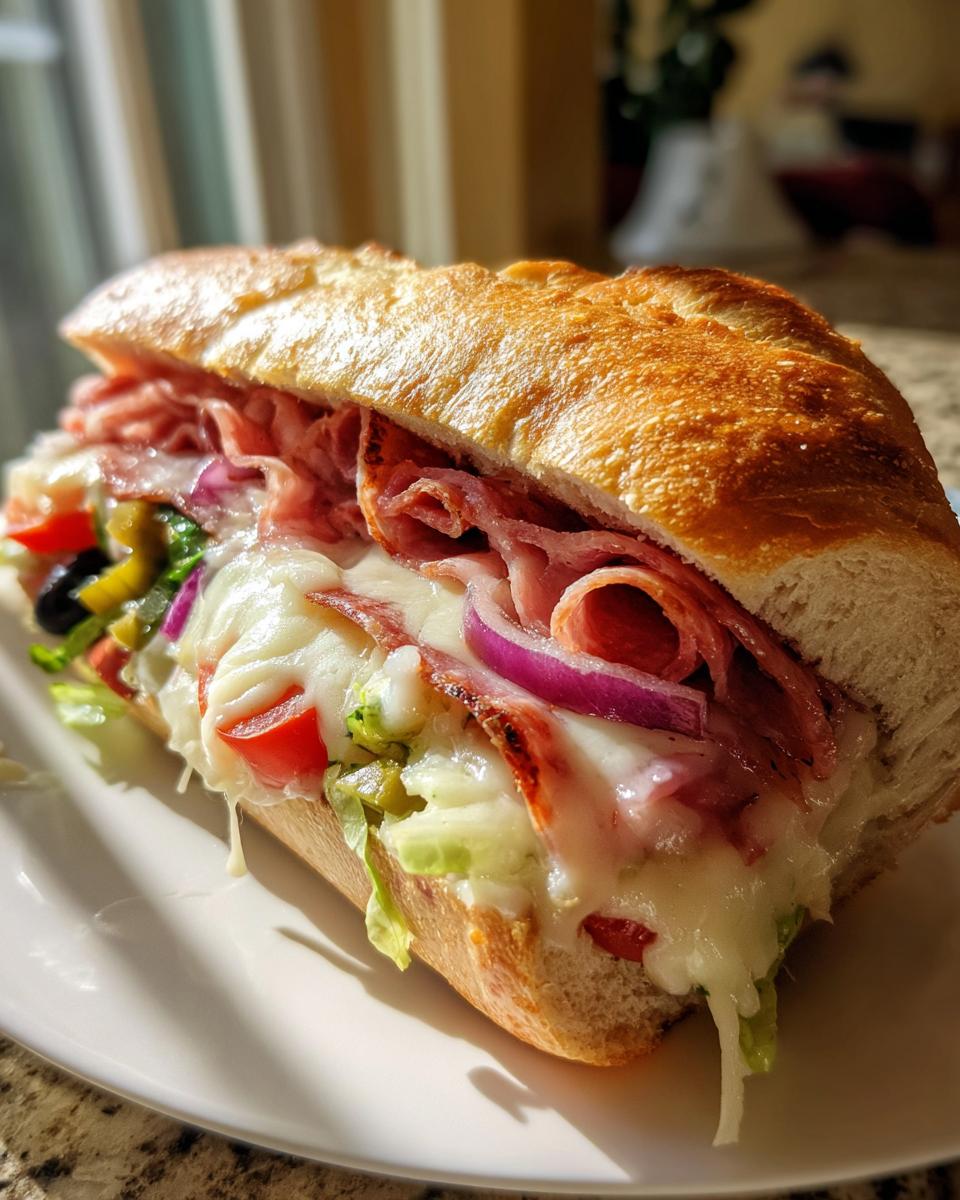 Irresistible Baked Italian Sub Sandwiches Recipe - detail 1