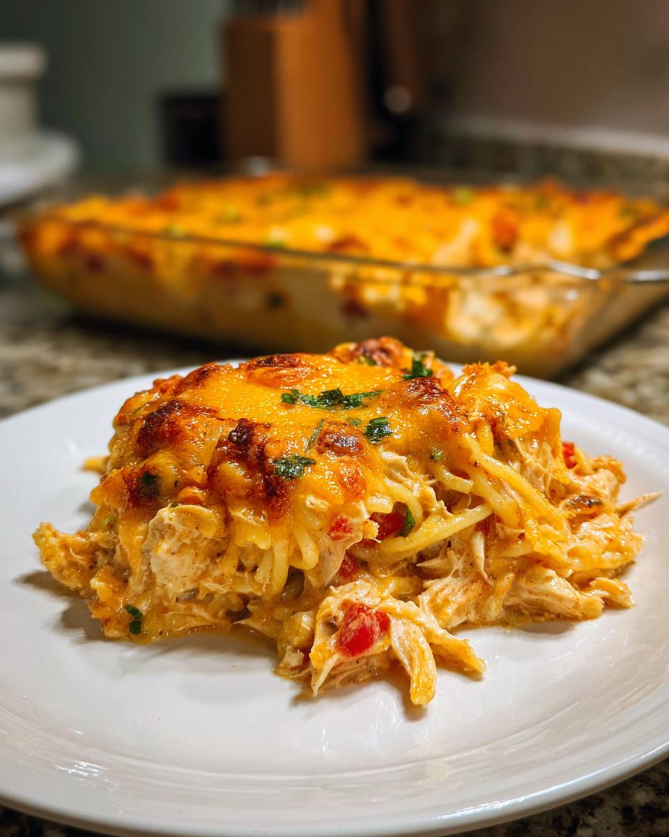 Irresistible Spicy Southern Chicken Spaghetti Casserole - detail 2