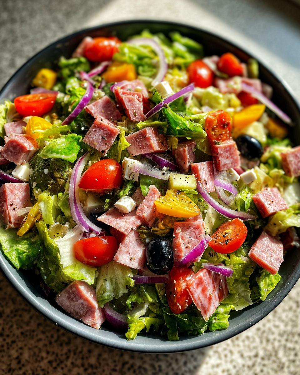 Italian Grinder Salad (Chopped Sub Salad) - detail 1