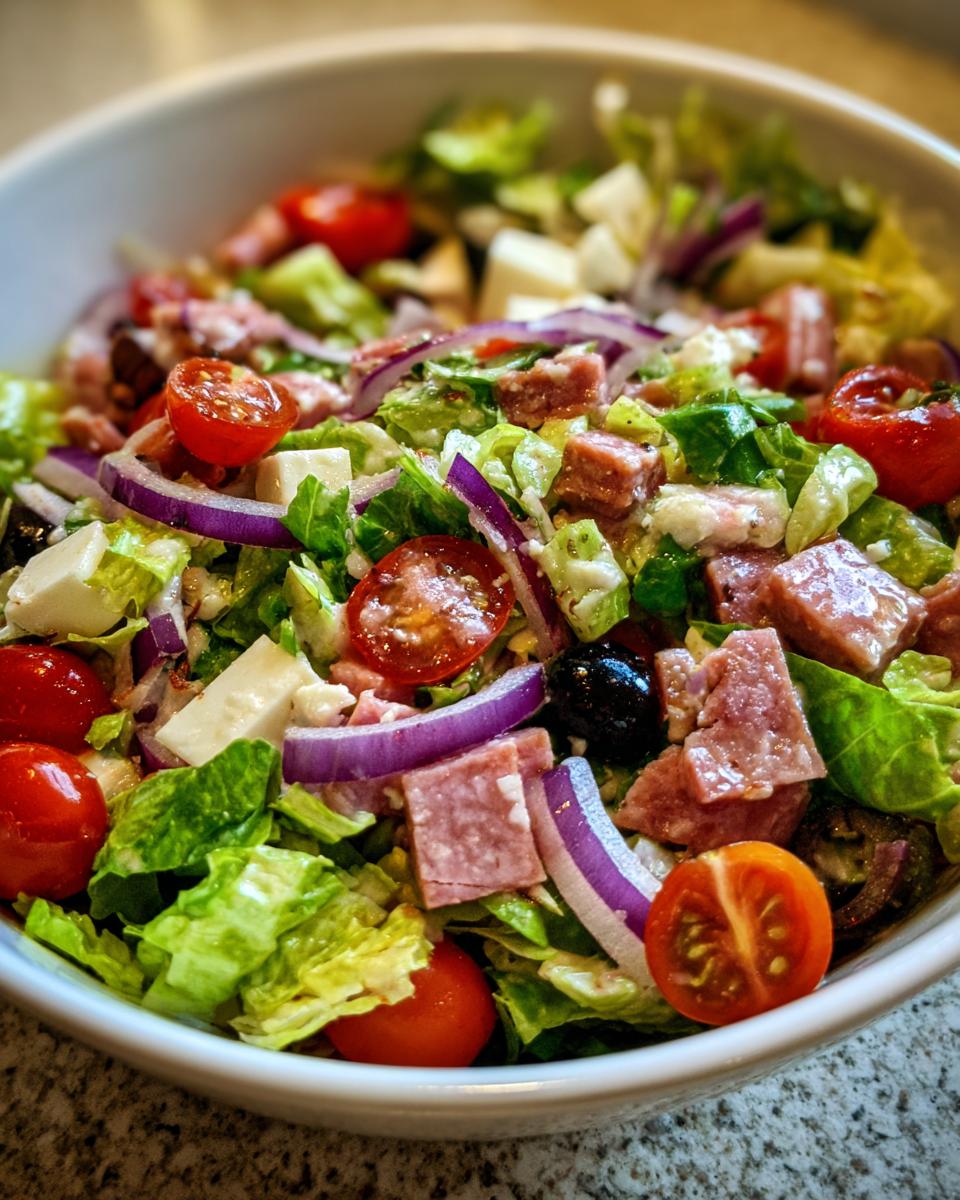 Italian Grinder Salad (Chopped Sub Salad) - detail 4