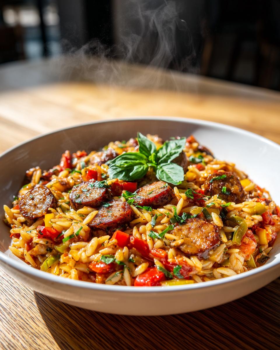 Italian Sausage Orzo - detail 1