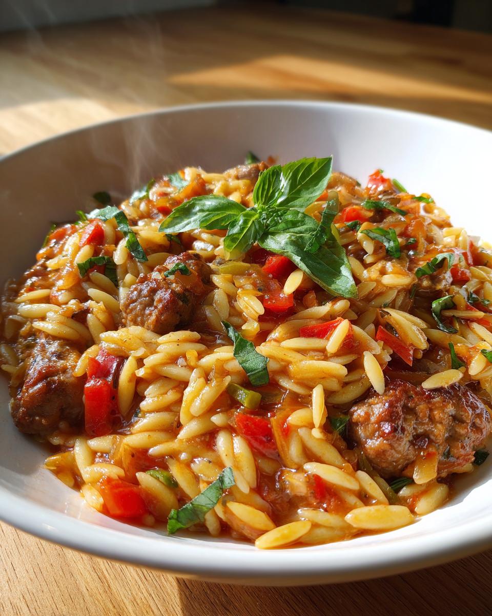 Italian Sausage Orzo - detail 2
