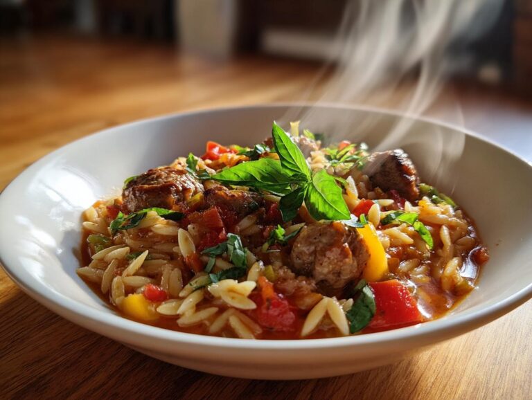 Italian Sausage Orzo