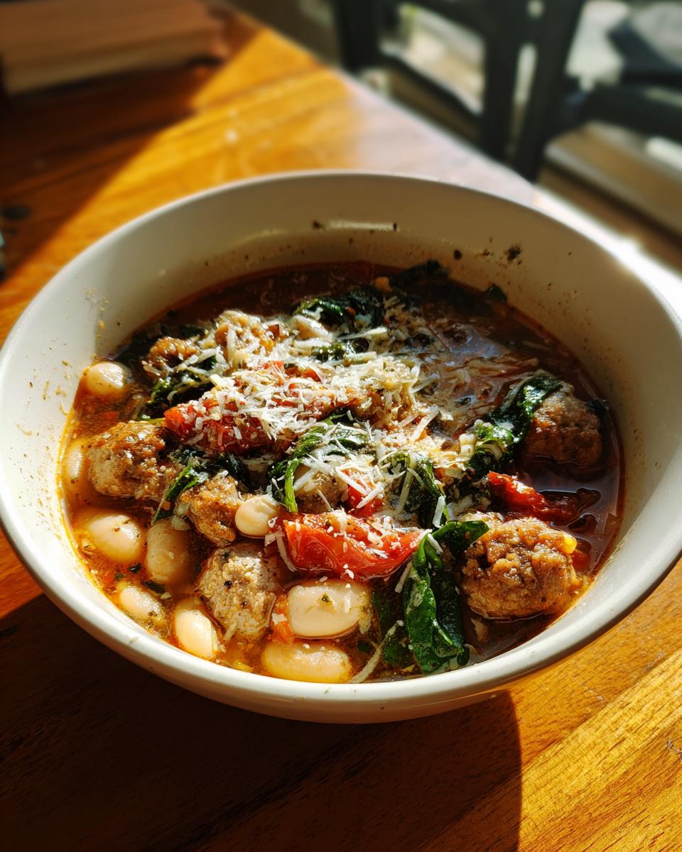 Italian Sausage White Bean Soup - detail 2