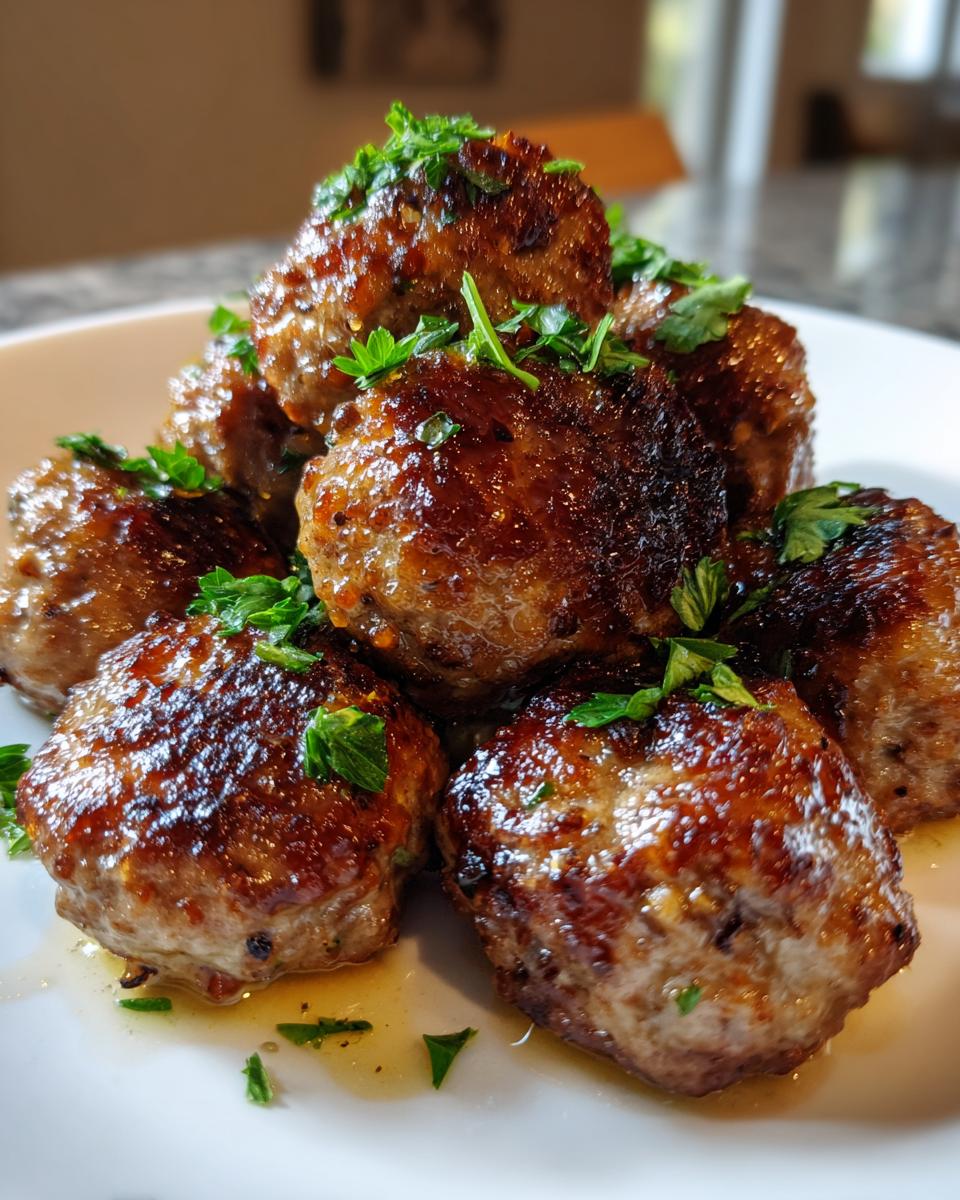 Juicy Italian Meatballs - detail 2