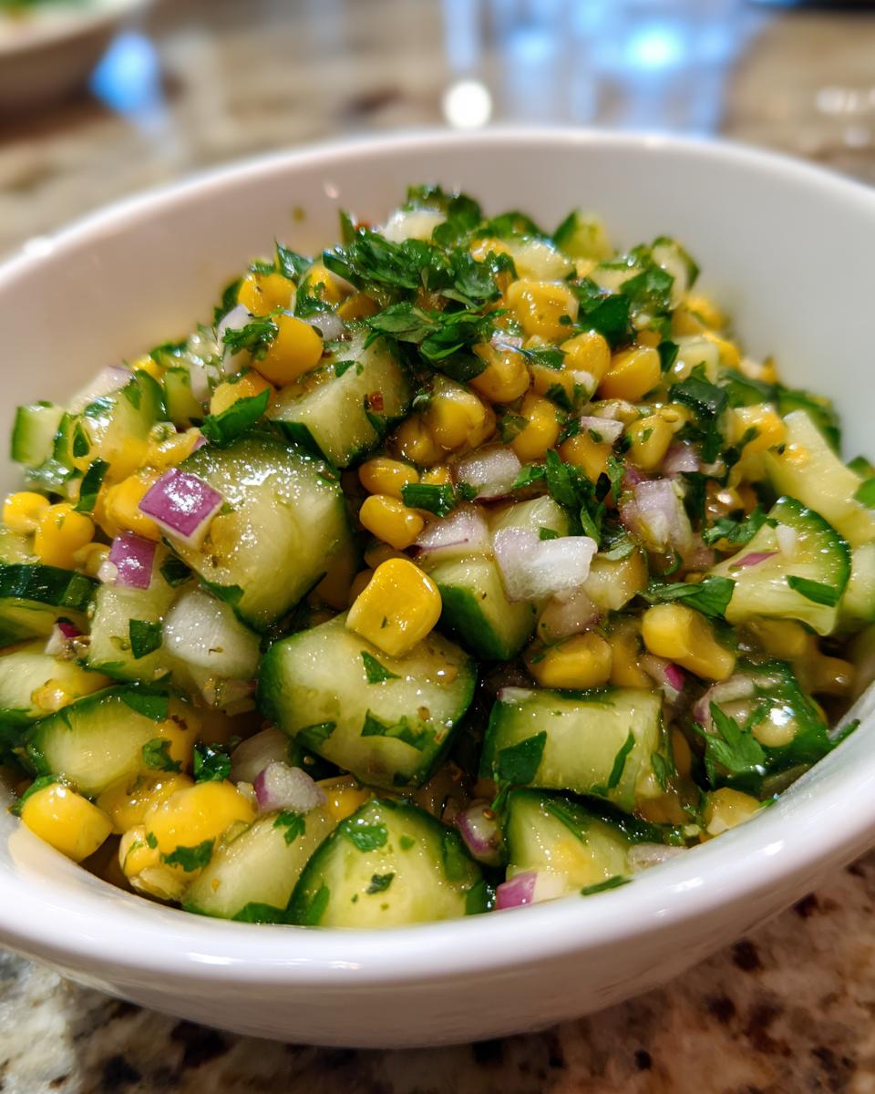 Mexican Cucumber Corn Salad - detail 1