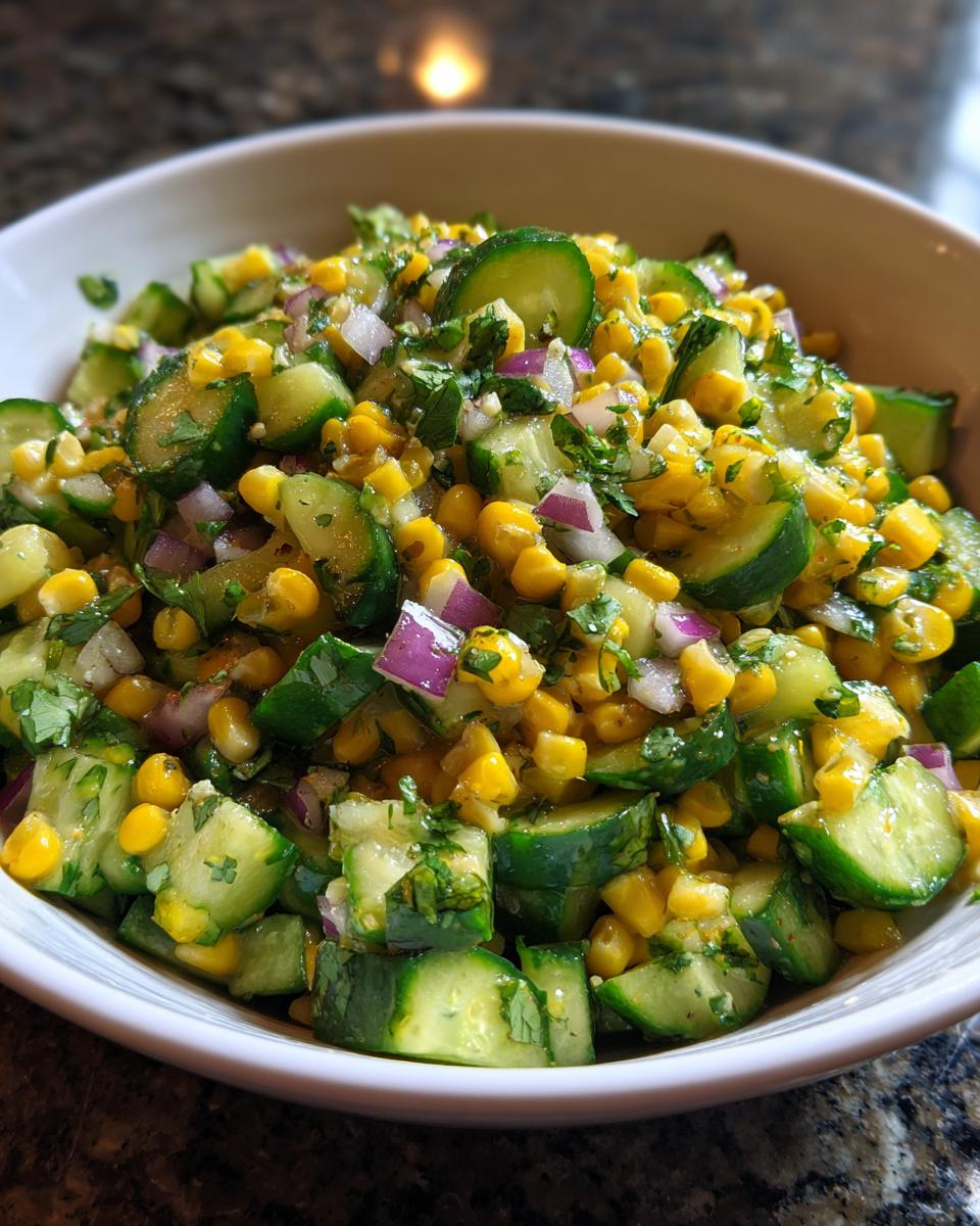 Mexican Cucumber Corn Salad - detail 2