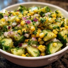 Crunchy Mexican Cucumber Corn Salad Recipe in Just 15 Minutes