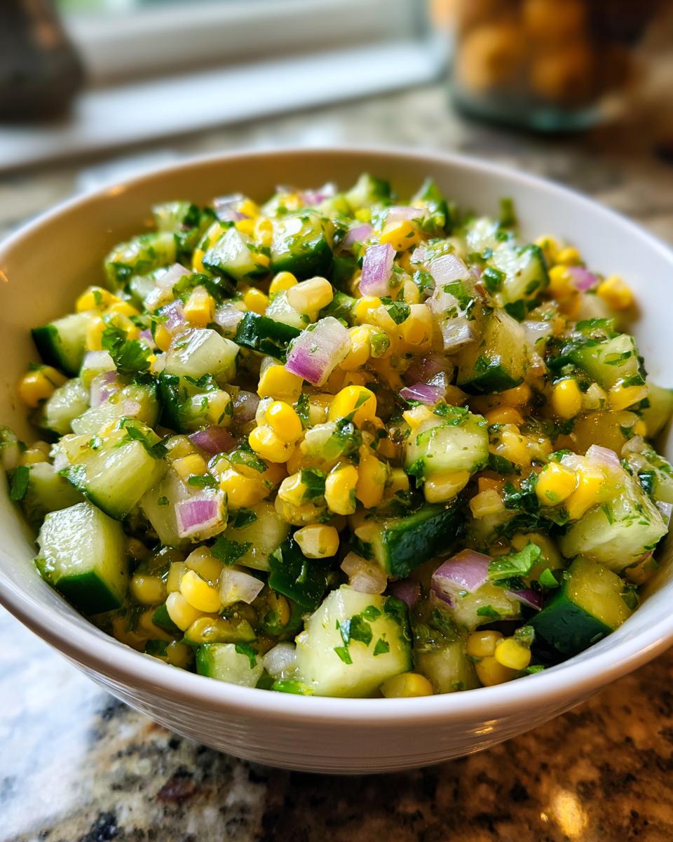 Mexican Cucumber Corn Salad - detail 3