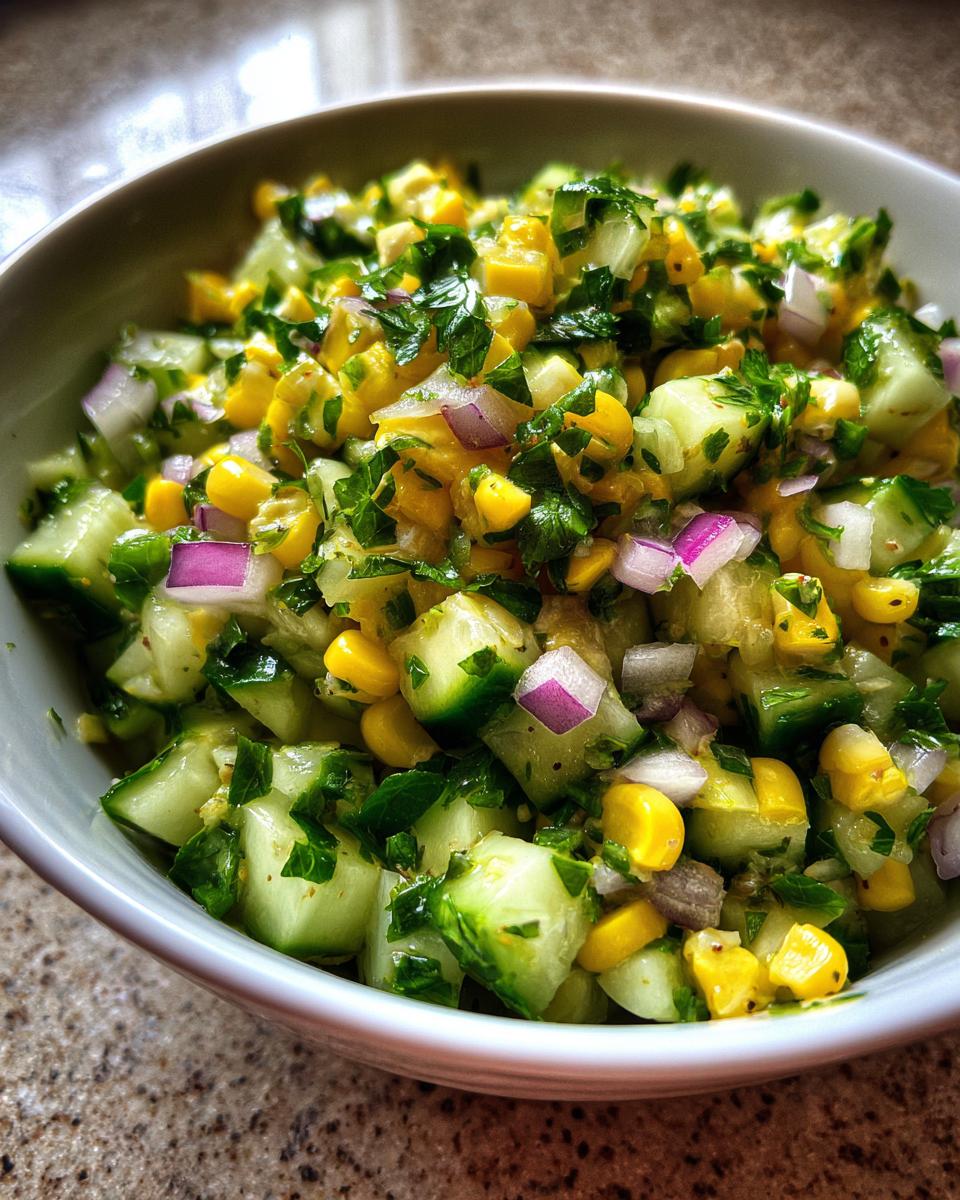 Mexican Cucumber Corn Salad - detail 4