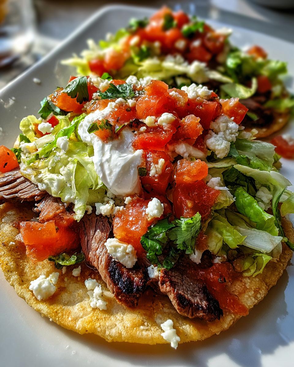Mexican Tostadas de Carne Asada - detail 1
