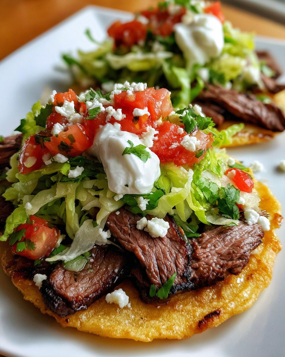 Mexican Tostadas de Carne Asada - detail 2