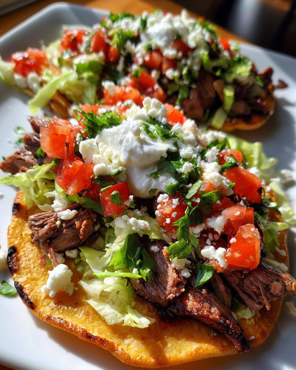 Mexican Tostadas de Carne Asada - detail 3