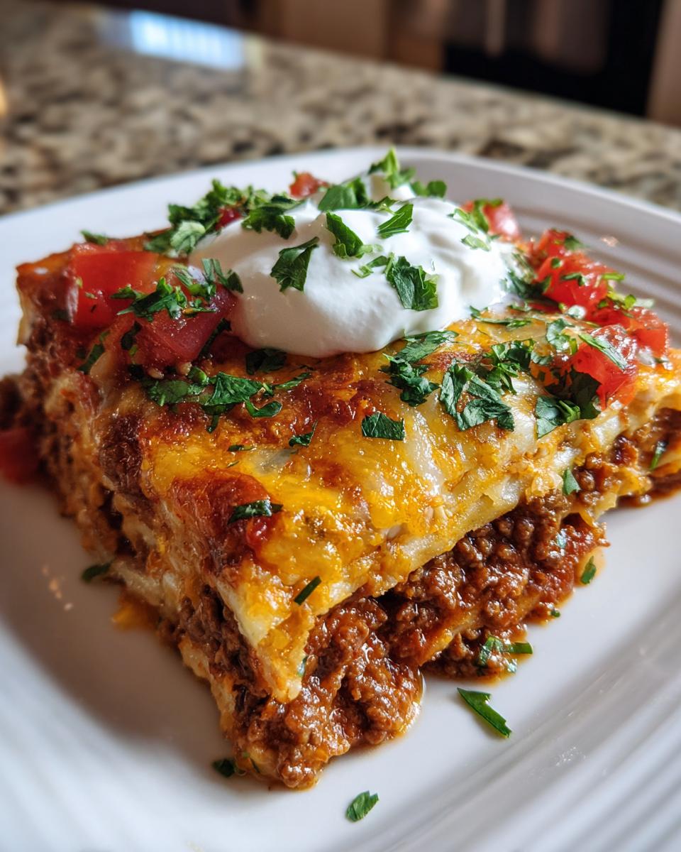 Quick & Tasty Mexican Lasagna - detail 3