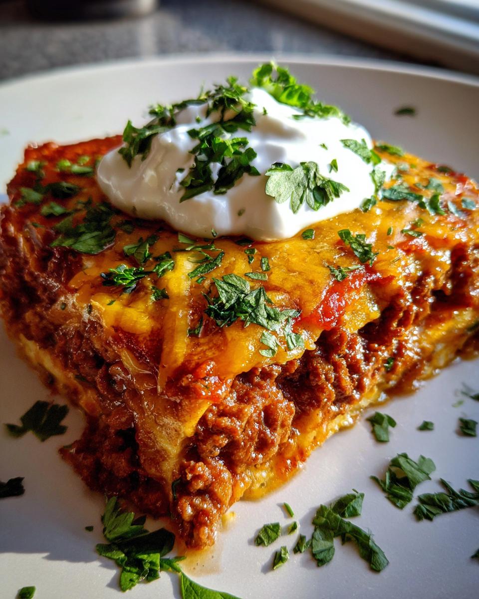 The BEST Beef Enchilada Casserole - detail 1