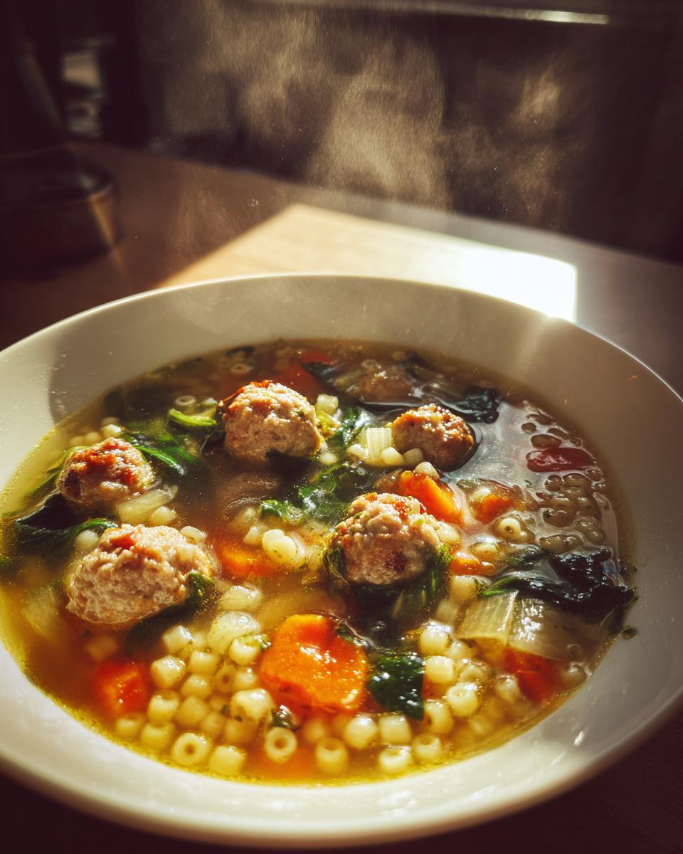 This Italian wedding soup recipe - detail 2