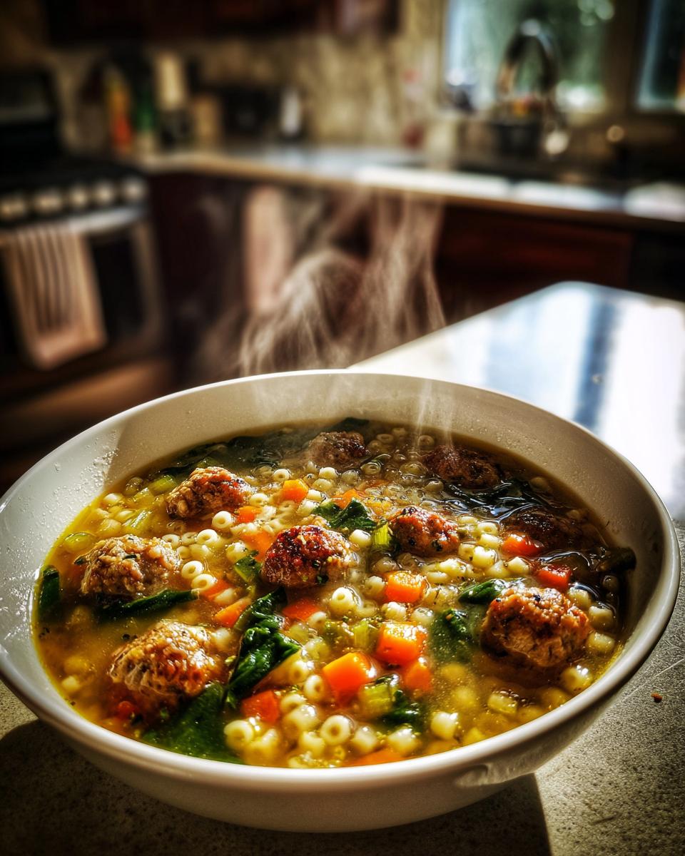 This Italian wedding soup recipe - detail 3