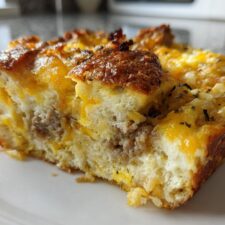 Overnight Sausage and Egg Casserole
