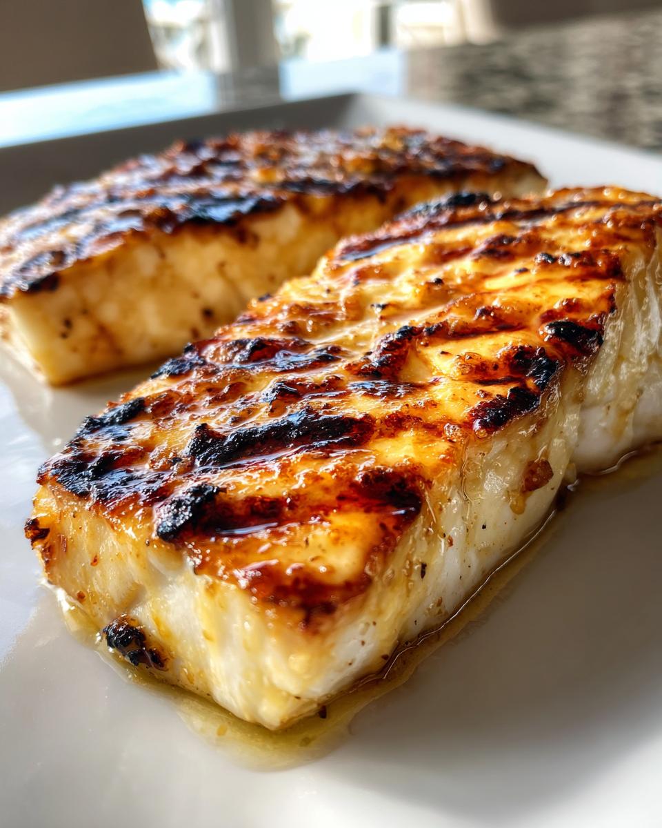 Buttery and Slightly Sweet Grilled Halibut Recipe - detail 1