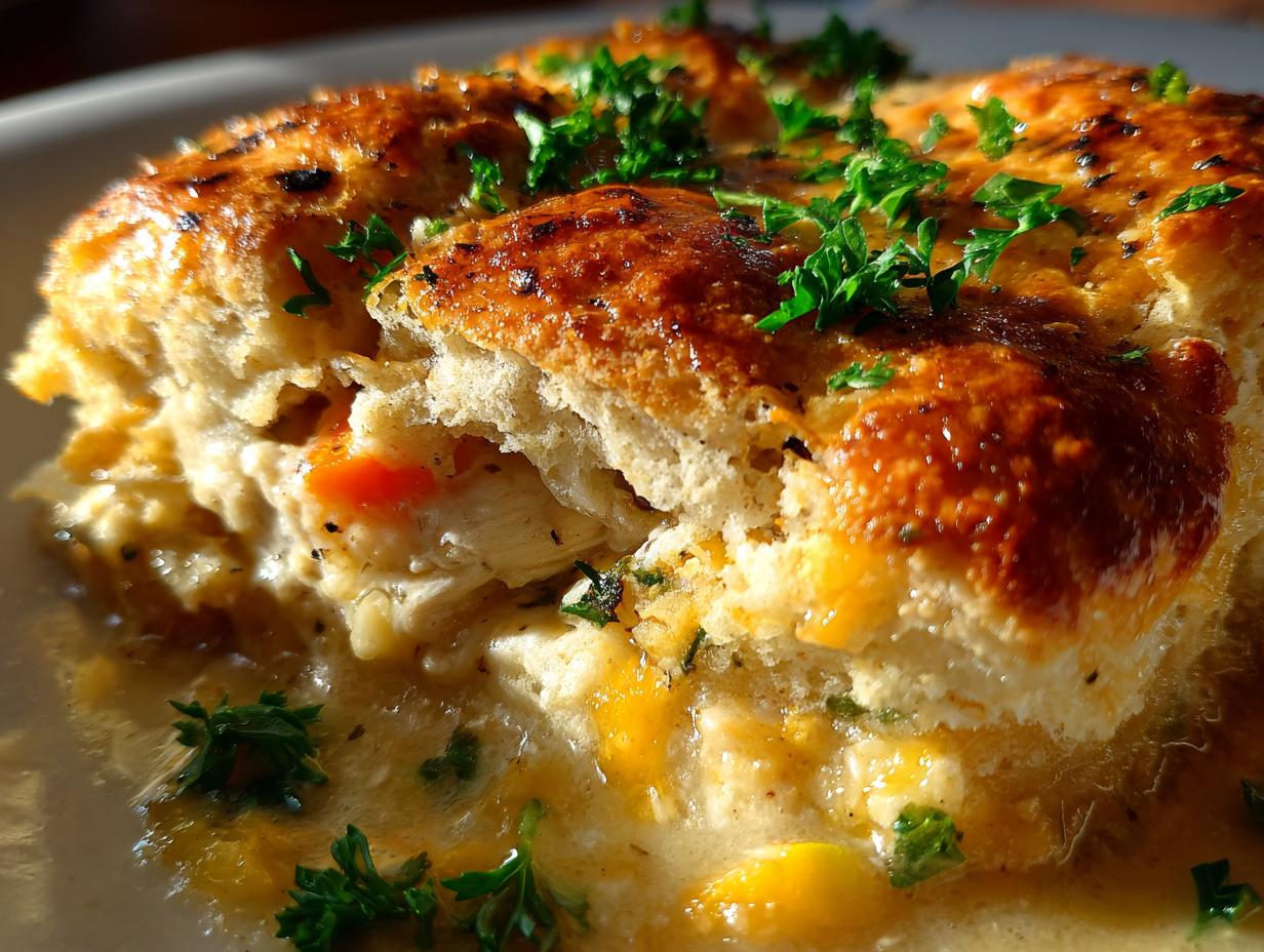 Cheddar Bay Chicken Pot Pie Casserole Recipe