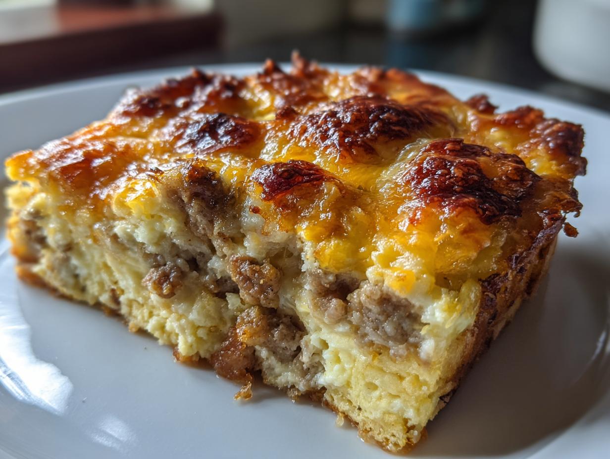 Cheesy Sausage Breakfast Casserole