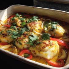 Creamy Coconut Curry Baked Cod Ready in 40 Minutes