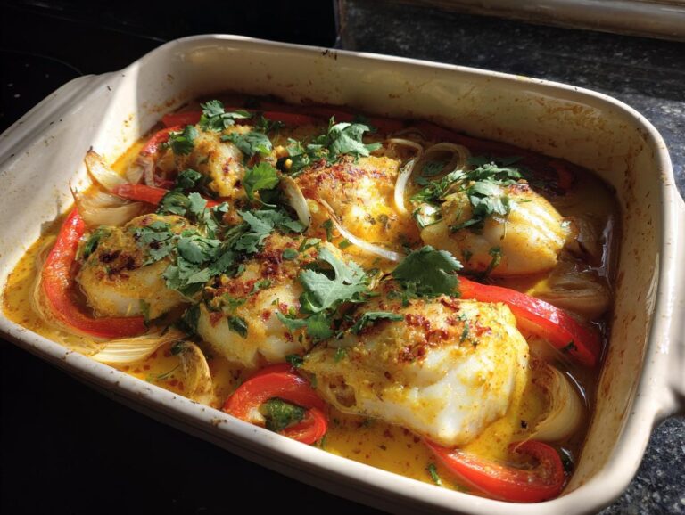 Coconut Curry Baked Cod