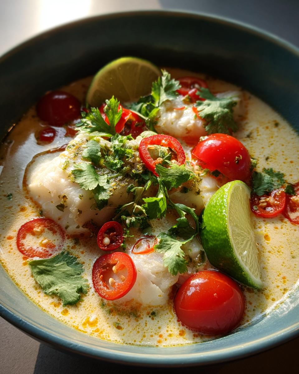 Coconut Lime Fish Soup - detail 2