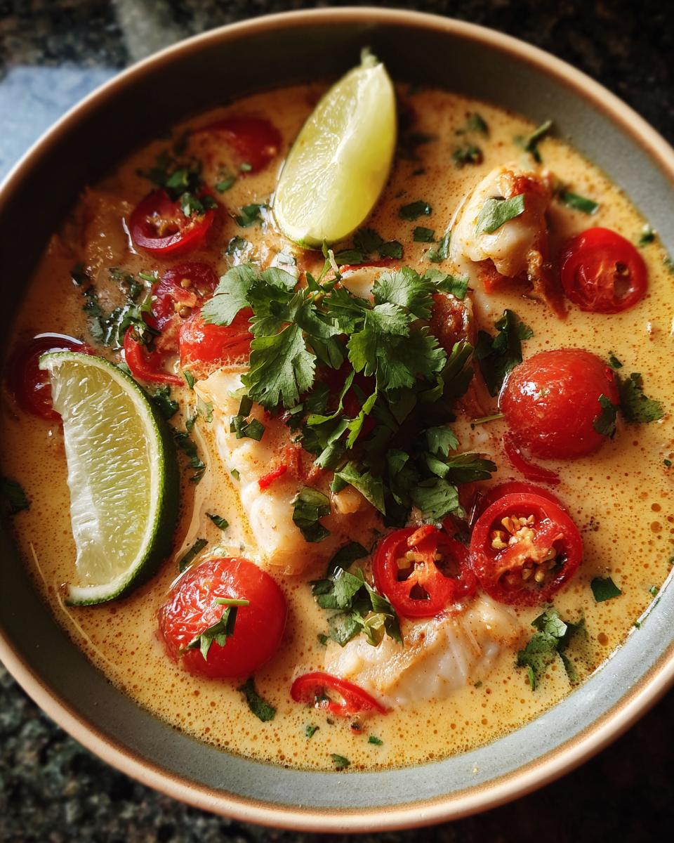 Coconut Lime Fish Soup - detail 3