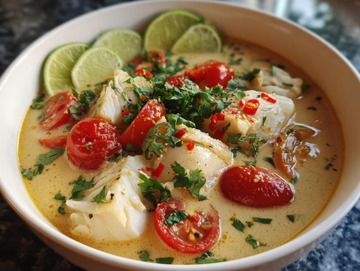 Coconut Lime Fish Soup