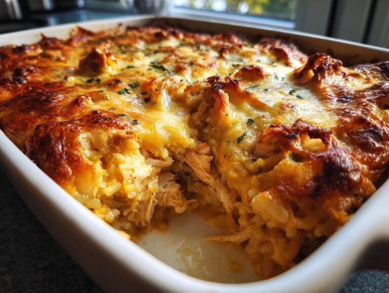 Comforting Chicken Rice Casserole