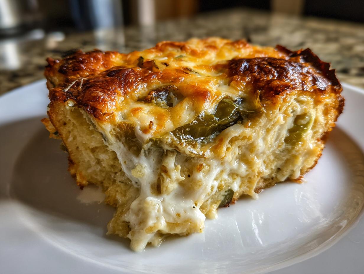 Creamy Cheese Hatch Chile Relleno Casserole