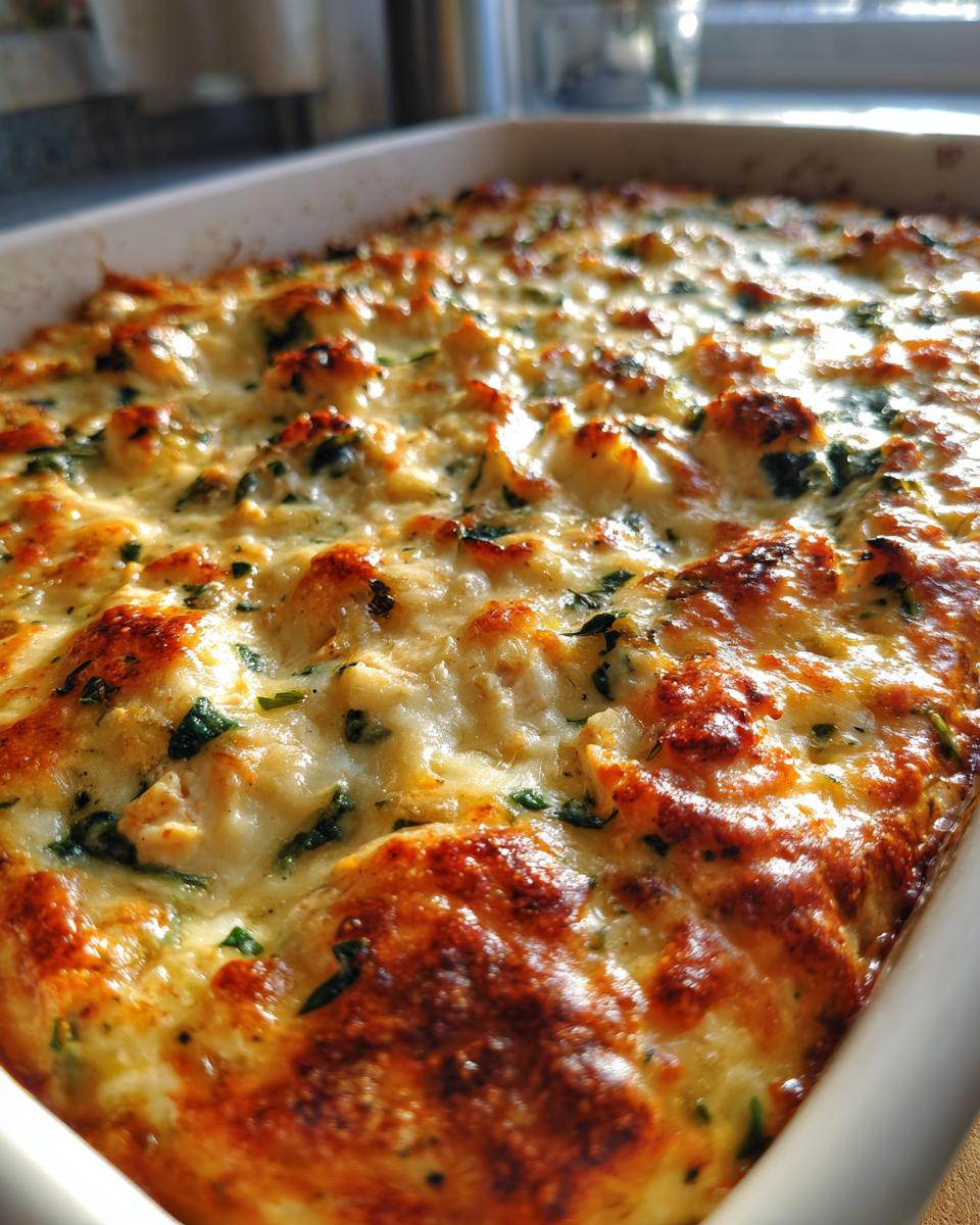 Creamy Low Carb Chicken Casserole - detail 2