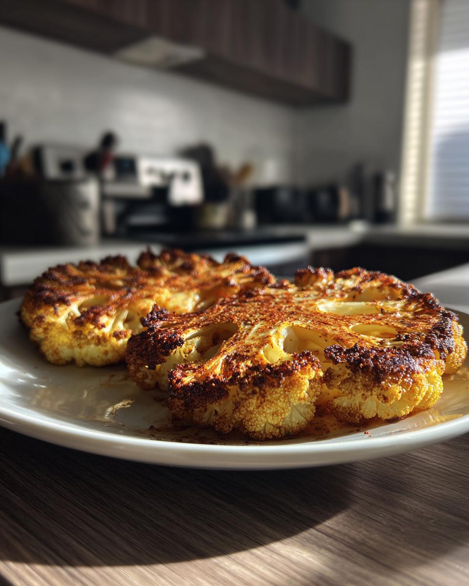 Crispy Baked Cauliflower Steaks - detail 2