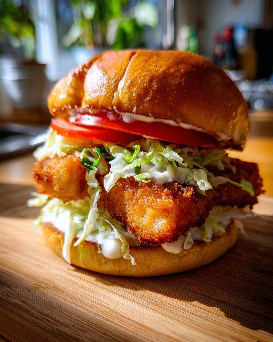 Crispy Fried Cod Sandwich - detail 1