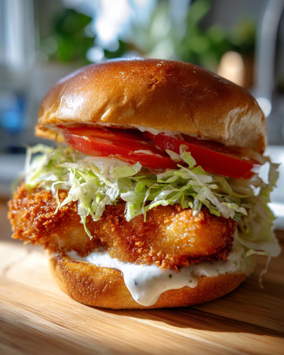 Crispy Fried Cod Sandwich - detail 3