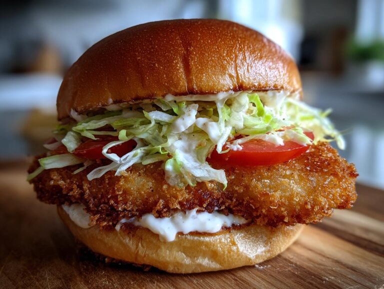 Crispy Fried Cod Sandwich