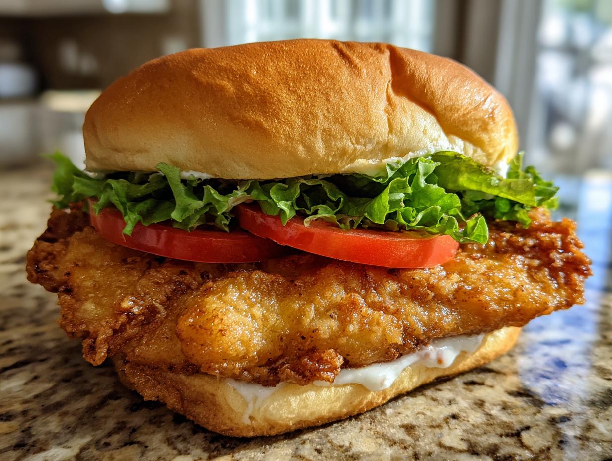 Crispy Fried Fish Sandwich