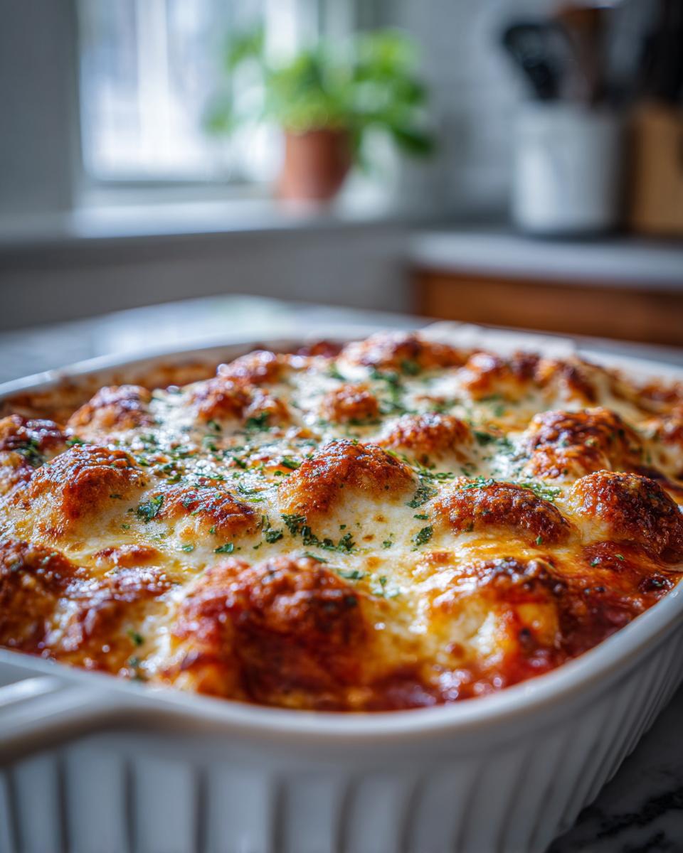 Dump-and-Bake Chicken Parmesan Casserole - detail 2