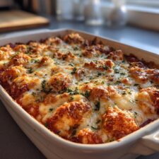 Dump-and-Bake Chicken Parmesan Casserole