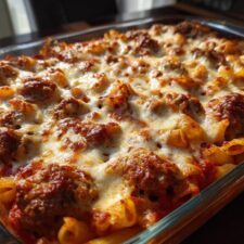 Dump and Bake Meatball Casserole