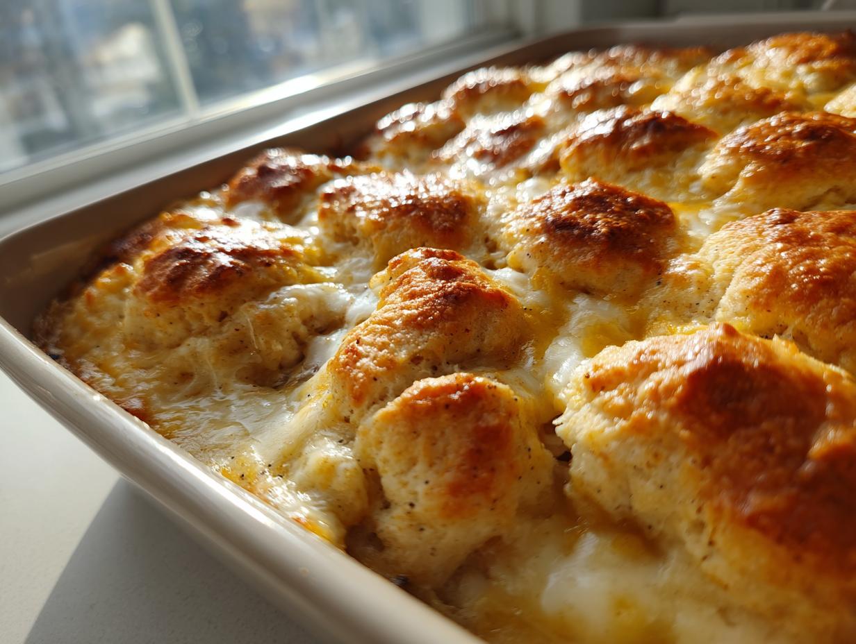 Easy Chicken Cobbler Casserole