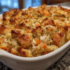 Easy Chicken and Stuffing Casserole