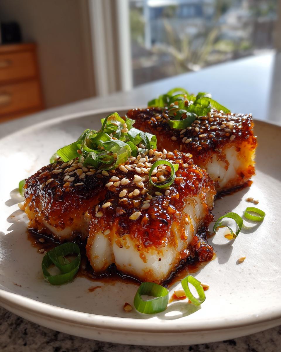 Easy Ginger Soy Glazed Cod - detail 2